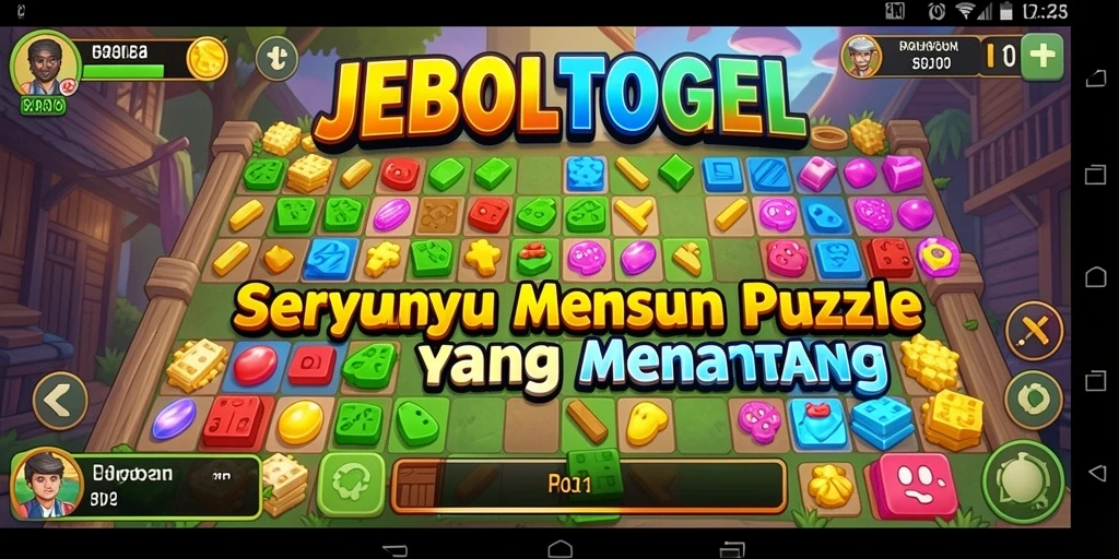 Tampilan gameplay seru dari JEBOLTOGEL dengan berbagai tantangan puzzle.