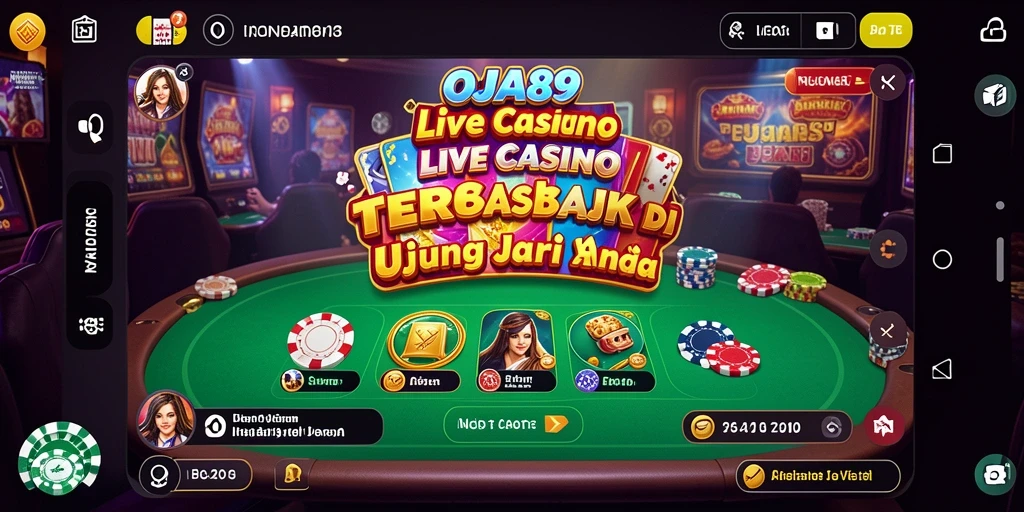 Tampilan gameplay OJA89 yang seru dan menarik di Live Casino.