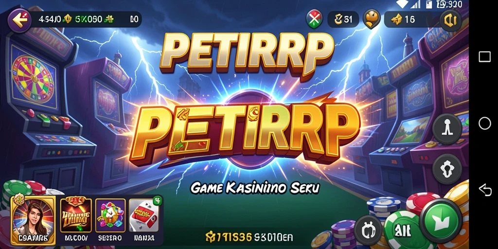 Tampilan menarik dari gameplay PETIRRP di kasino
