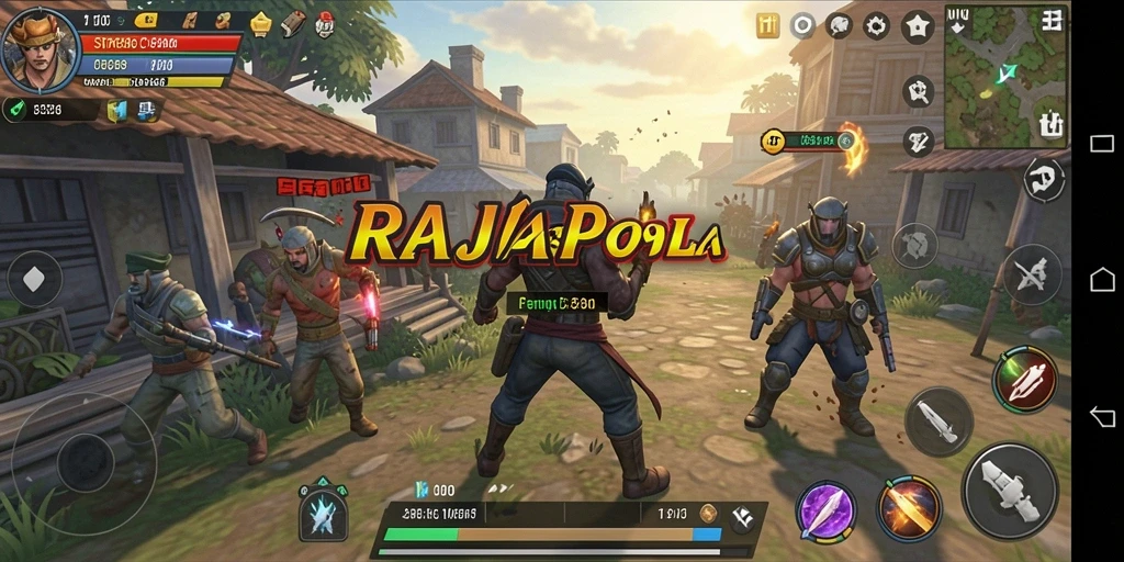 Tampilan menarik dari gameplay menarik RAJAPOLA.