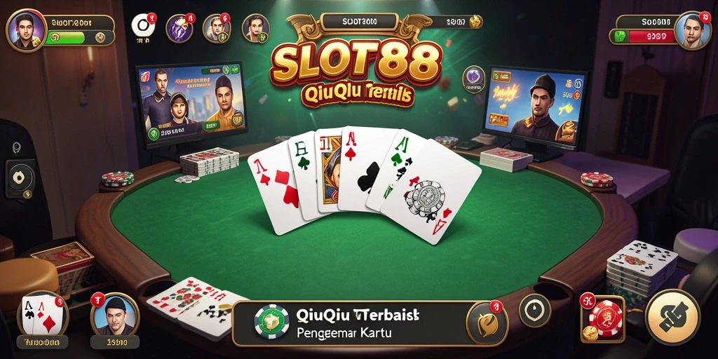 Tampilan menarik dari gameplay QiuQiu di SLOT88.